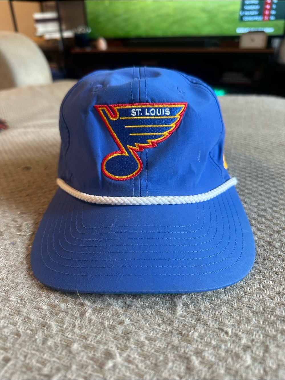 adidas Royal Blue St. Louis Logo Rope-Trim Cap